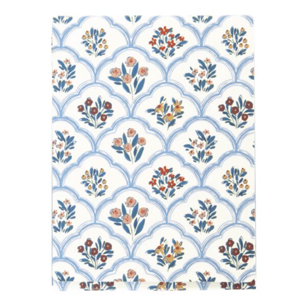 Scalloped Floral Pocket Note